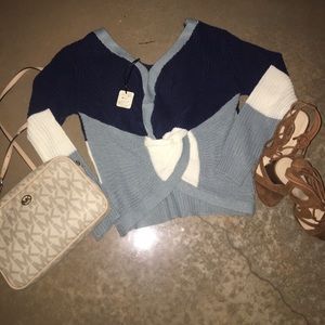 Twist back sweater